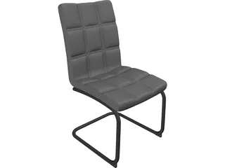 Soft Business Chair 3D Model preview