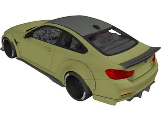 BMW M4 LB Performance 3D Model preview