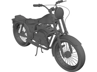 Yamaha SR125 3D Model preview
