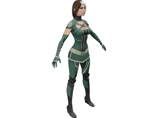 X-Men Rogue 3D Model preview