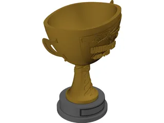 BJJ World Cup Trophy 3D Model preview