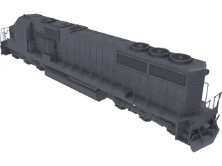 SD60 Train 3D Model preview