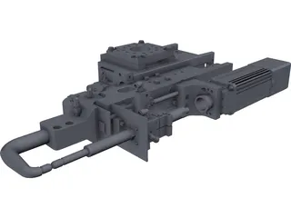 C-Spot Weld Gun 3D Model preview