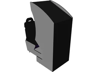 Racing Game Console 3D Model preview