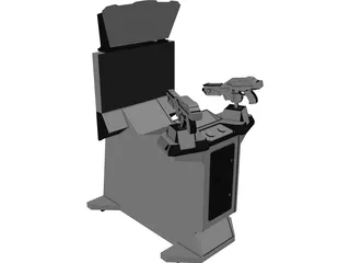 Game Cabinet 3D Model preview