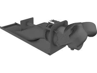 Rolls-Royce Waterjet 3D Model preview