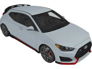Hyundai Veloster (2019) 3D Model preview
