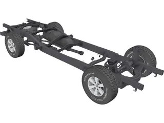 Toyota Hilux Frame (2011) 3D Model preview