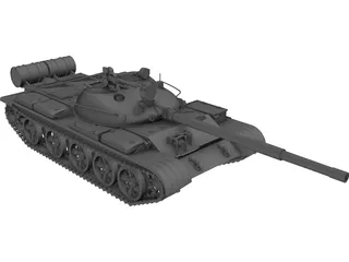 T-62A 3D Model preview