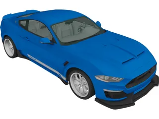 Ford Mustang Shelby Super Snake Coupe (2018) 3D Model preview
