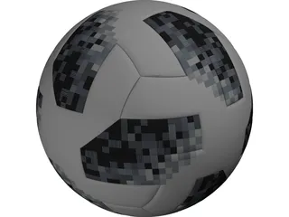 Russia Worldcup Soccer Ball 3D Model preview