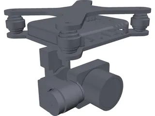 DJI Phantom Gimbal 3D Model preview