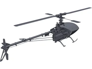 RC Helicopter 3D Model preview