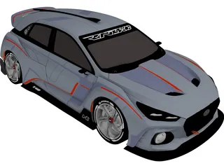 Hyundai RN30 Concept 3D Model preview