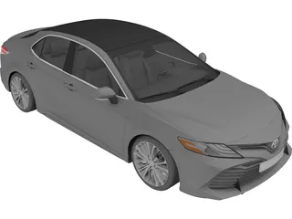 Toyota Camry Hybrid (2018) 3D Model preview