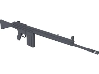 G3 H&K Rifle 3D Model preview