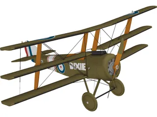 Dixie Triplane 3D Model preview