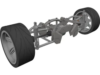 Rear Suspension 3D Model preview