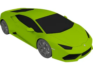 Lamborghini Huracan 3D Model preview