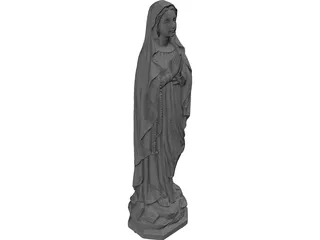Virgin Mary 3D Model preview
