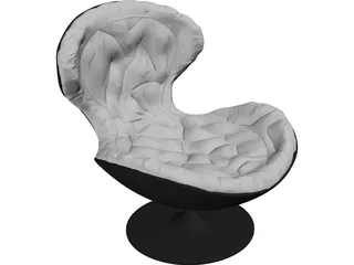 Arm Chair 3D Model preview