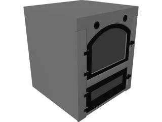 Wood Oven 3D Model preview