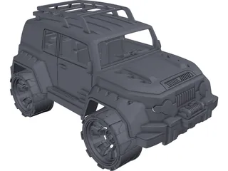 Toyota FJ Cruiser Toy 3D Model preview
