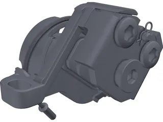 Disc Brake Caliper 3D Model preview