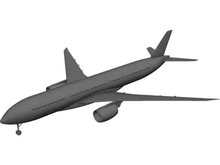 Airbus A350-900 3D Model preview