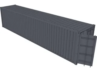 Container 40ft 3D Model preview