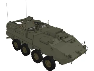 Stryker APC 3D Model preview