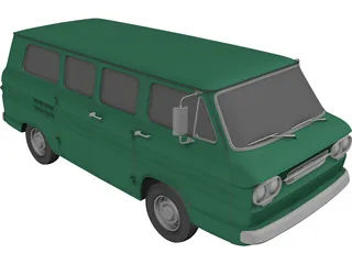 Chevrolet Corvair Greenbrier (1961) 3D Model preview