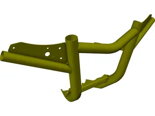 Yamaha Raptor Front Bar Carry 3D Model preview
