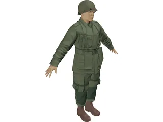Soldier 3D Model preview