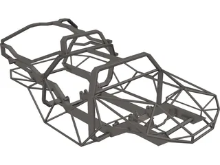 Halo Warthog Tube Frame 3D Model preview