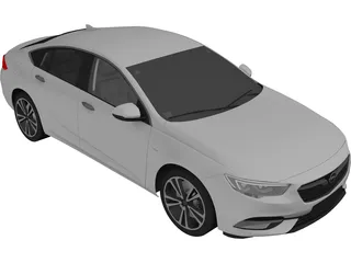 Opel Insignia (2018) 3D Model preview