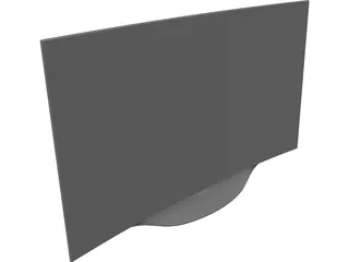 LG Curved OLED TV 55EC9300 3D Model preview