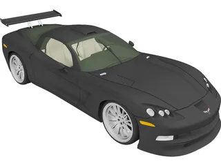 Chevrolet Corvette C6 [Tuned] 3D Model preview
