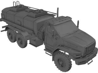 Ural Next Fuel Truck 3D Model preview
