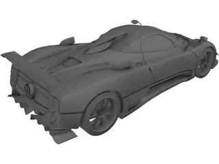 Pagani Zonda Cinque 3D Model preview