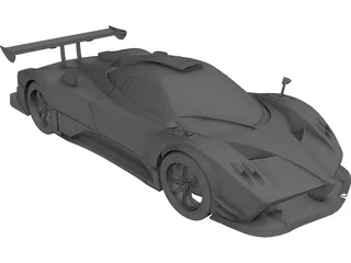 Pagani Zonda R 3D Model preview
