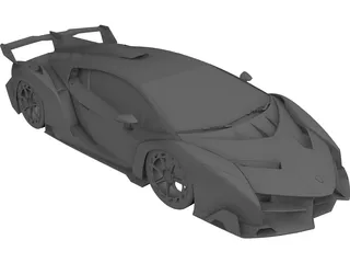 Lamborghini Veneno 3D Model preview
