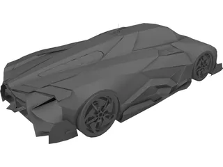 Lamborghini Egoista 3D Model preview