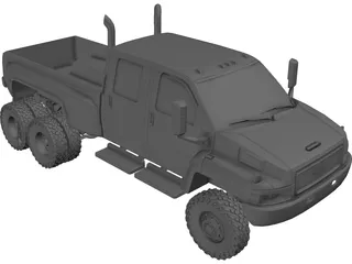 GMC C4500 Top Kick 6x6 3D Model preview