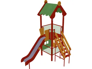Park Slides 3D Model preview