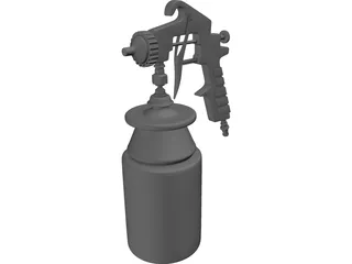 Spray Gun 3D Model preview