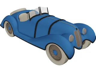 BMW 507 3D Model preview