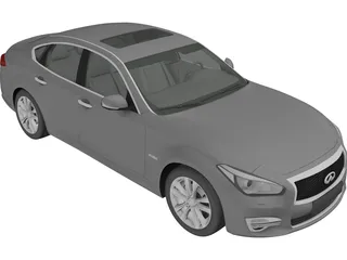 Infiniti Q70 (2015) 3D Model preview
