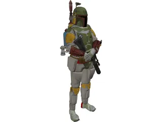 Boba Fett 3D Model preview