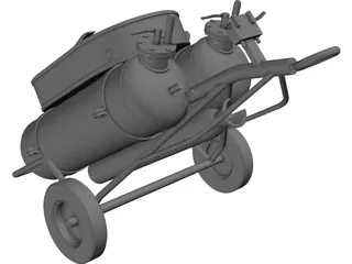 Silvani-Kidde TA100-100 Fire Extinguisher 3D Model preview